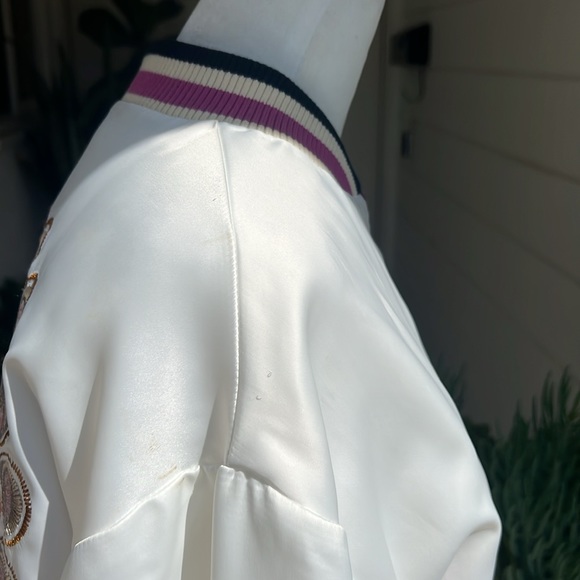 Maje Satin Bomber Jacket - Picture 4 of 14